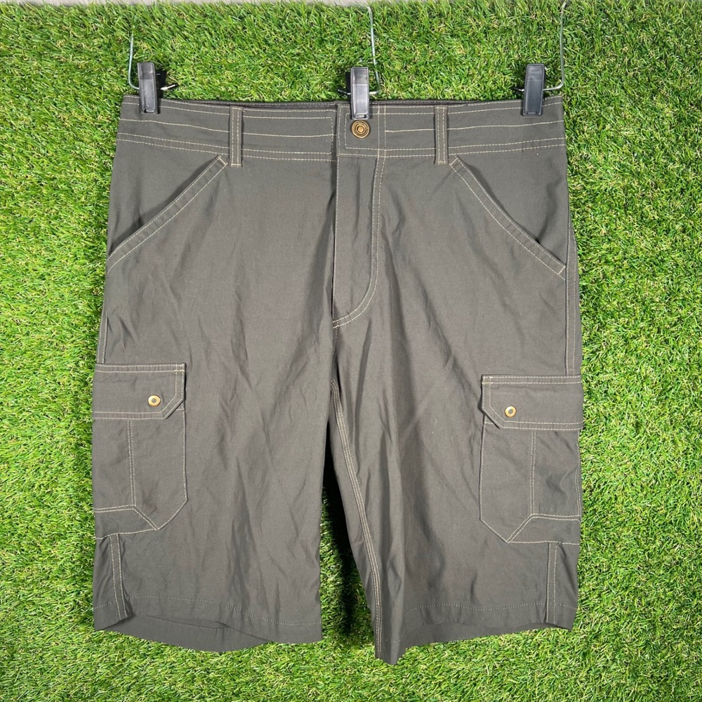 Kuhl Mens Cargo Hiking Shorts Size 34 Charcoal‎ Grey Lightweight